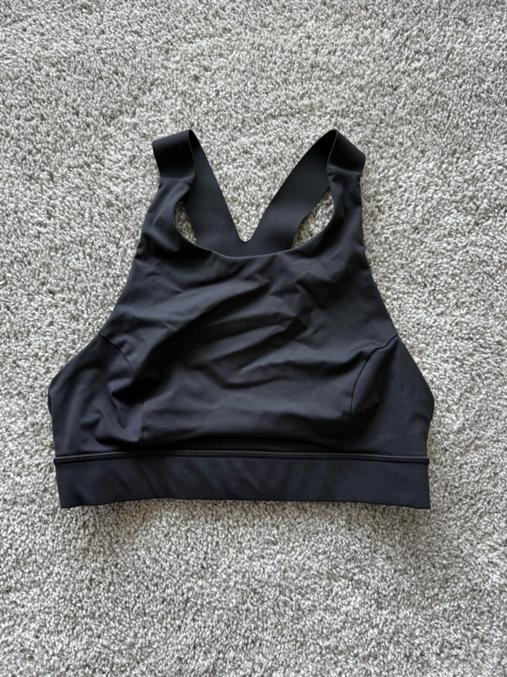 lululemon athletica Black High-Neck Racerback Sports Bra